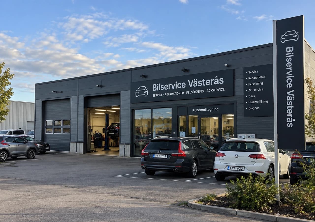 Bilverkstad i Västerås